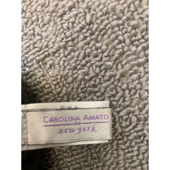 Carolina Amato Men One Size Charcoal Holed It Cashmere Gloves - Picture 3 of 5